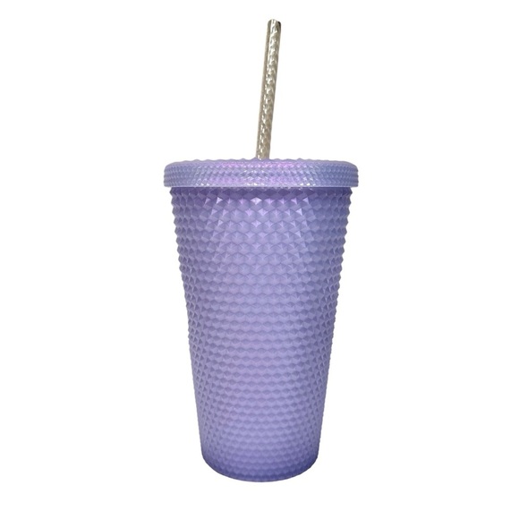 STARBUCKS Limited Edition Studded Honeycomb 16oz Tumbler in icy bling lilac - Picture 3 of 6
